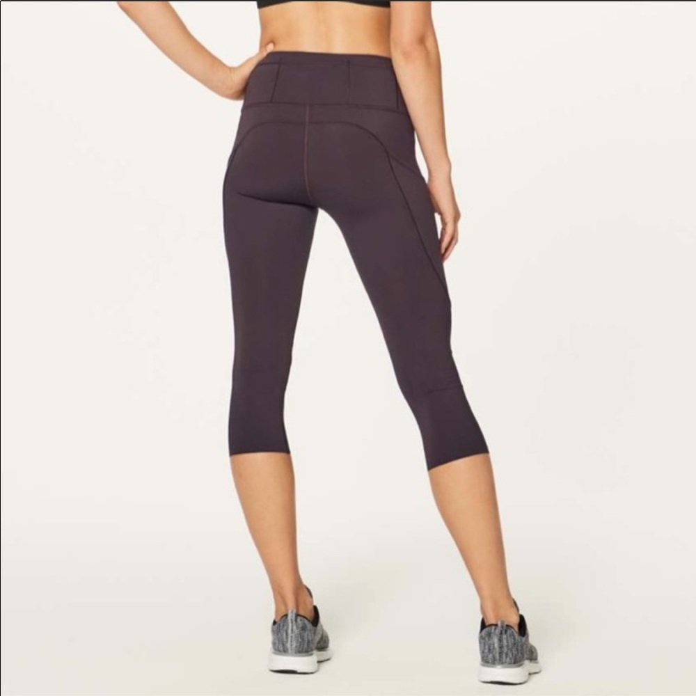 Lululemon Fast & Free *Reflective* Crop 19” - Dark Adobe/Pelt